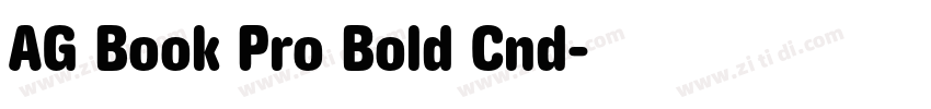 AG Book Pro Bold Cnd字体转换